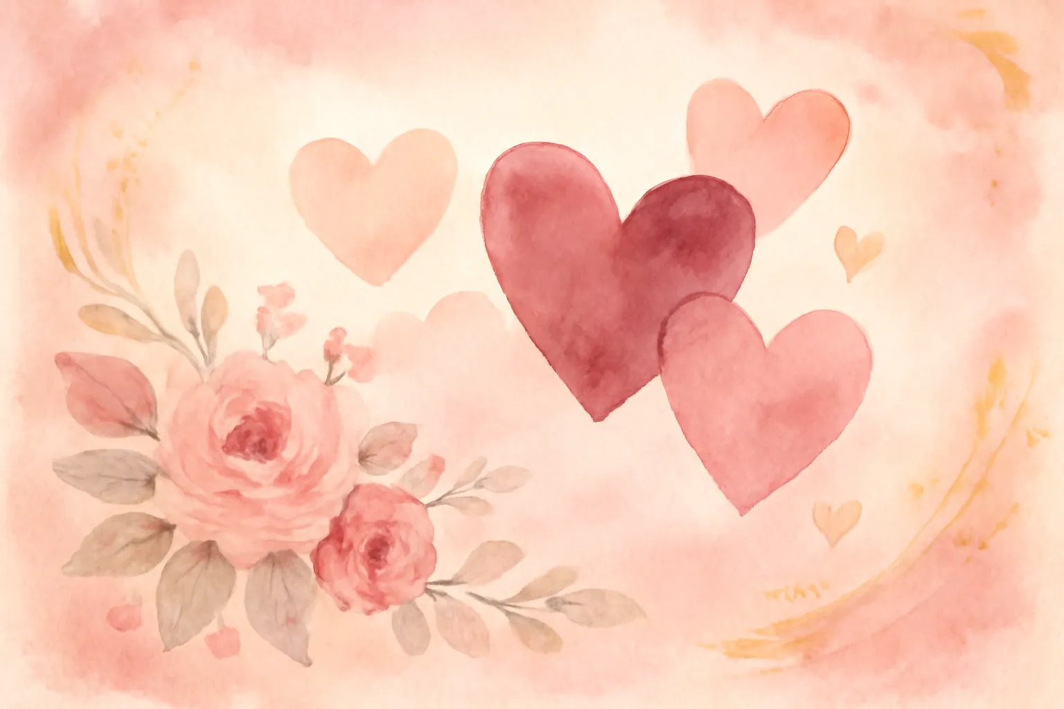 Téléphone affichant un message d'anniversaire avec des cœurs