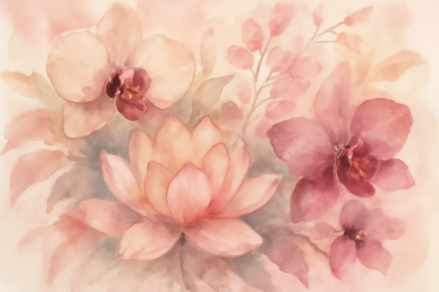 Orchidée et gardénia symbolisant des sentiments profonds et raffinés