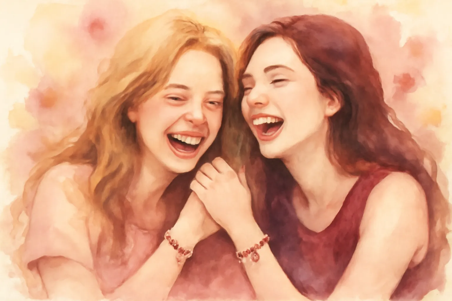 Deux amis partageant un moment de complicité et de rire