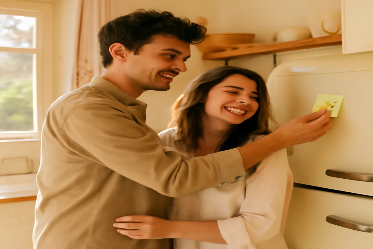 Petite attention amoureuse glissée au quotidien dans le couple