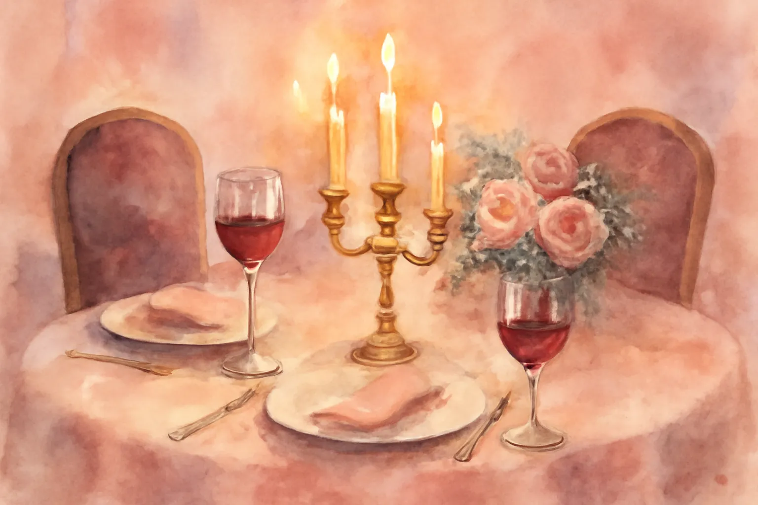 Lumière tamisée et ambiance romantique pour un message d'amour du soir