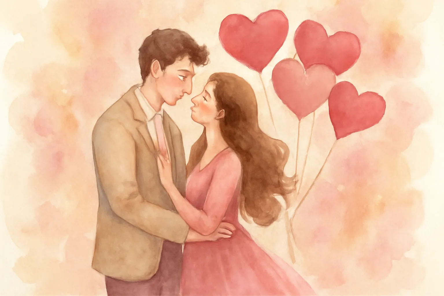 Petit cœur dessiné à la main sur une note d'amour mignonne